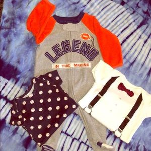 Lot of 3 Baby Boy Onesies
